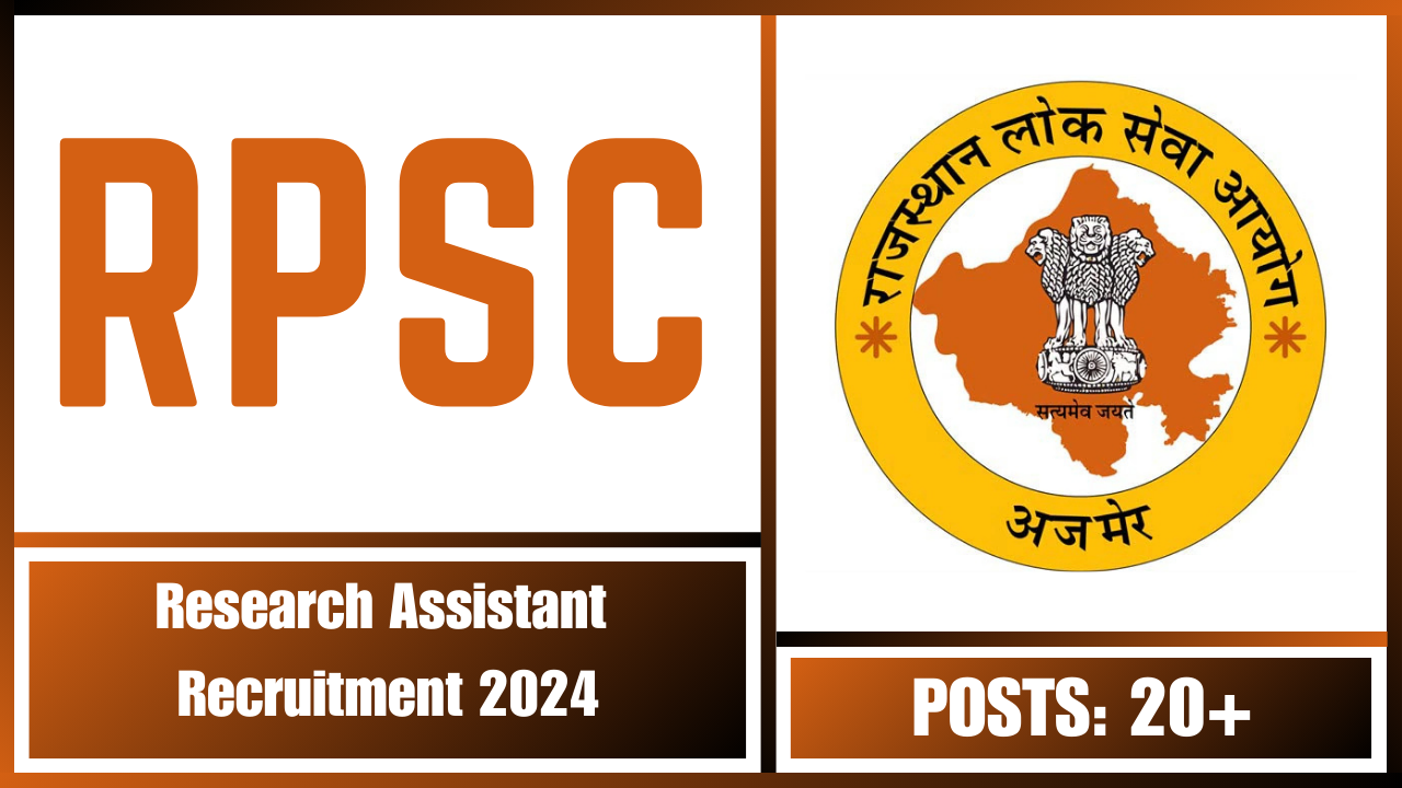 RPSC Research Assistant Online Form 2024