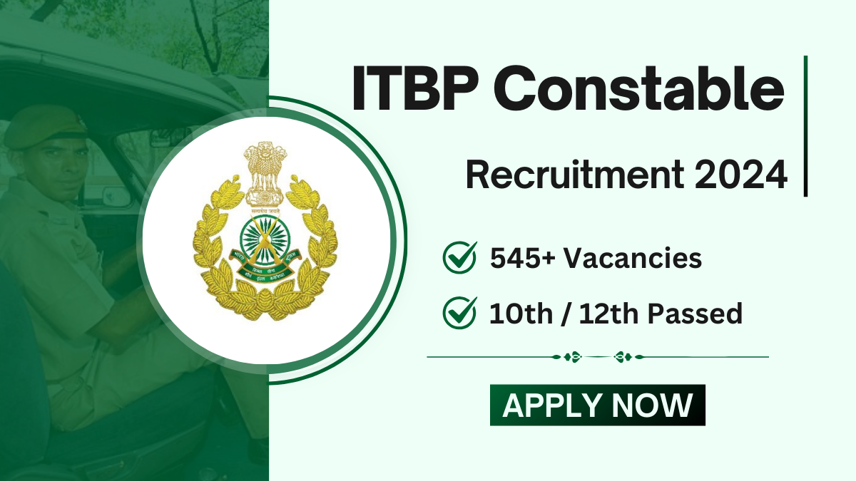 ITBP Constable Driver Recruitment 2024